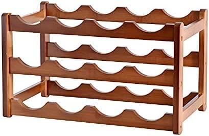 Buy 3-layer Bamboo Wine Storage Rack (12 bottles) discounted | Products On Sale Australia