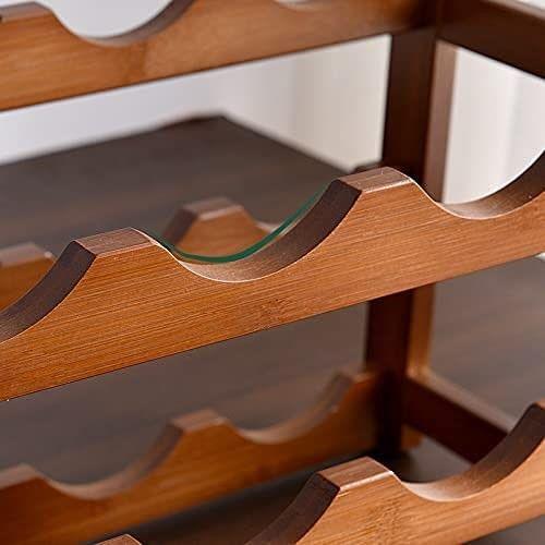 Buy 3-layer Bamboo Wine Storage Rack (12 bottles) discounted | Products On Sale Australia