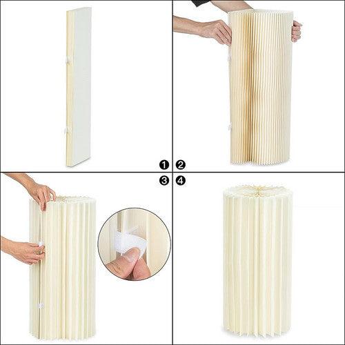 Buy 3 PCS Carboard Round Plinth Cylinder Pedestal Wedding Flower Display Stand discounted | Products On Sale Australia