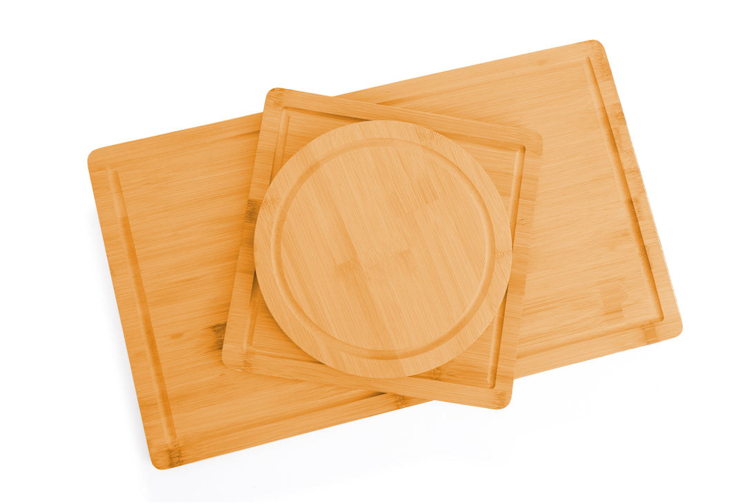 Buy 3 Pieces Bamboo Cutting Board with Juice Groove and Mobile Holder included for Home Kitchen discounted | Products On Sale Australia