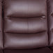 Buy 3 Seater Recliner Sofa In Faux Leather Lounge Couch in Brown discounted | Products On Sale Australia