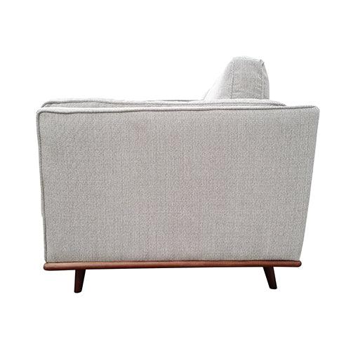 Buy 3 Seater Sofa Beige Fabric Modern Lounge Set for Living Room Couch with Wooden Frame discounted | Products On Sale Australia