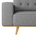 Buy 3 Seater Sofa Fabric Upholstery Grey Colour Pocket Spring Wooden Frame discounted | Products On Sale Australia