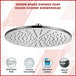 Buy 300mm Brass Shower Head Round Chrome Showerhead discounted | Products On Sale Australia