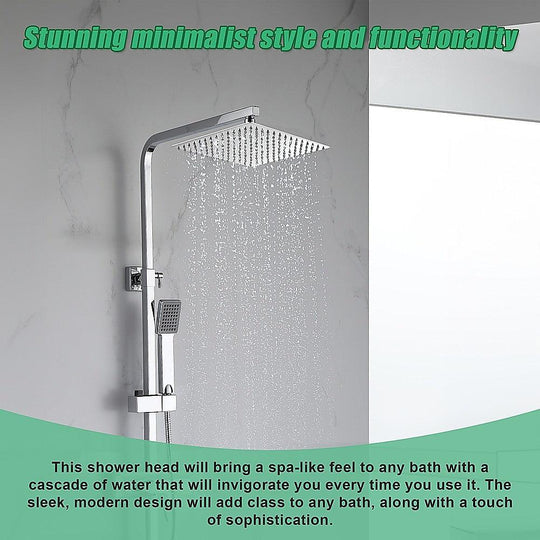 Buy 300mm Shower Head Square 304SS Polished Chrome Finish discounted | Products On Sale Australia