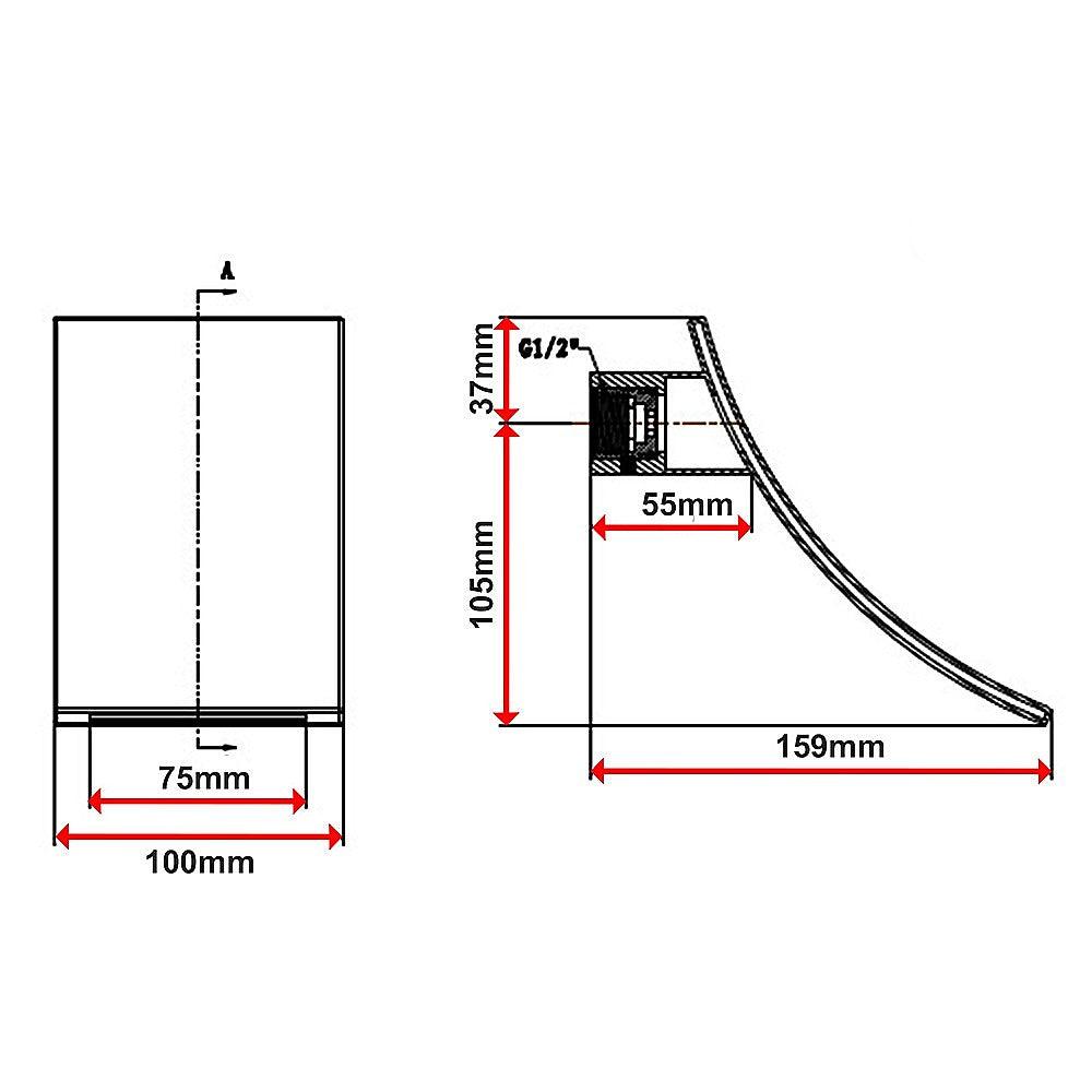 Buy 304SS Waterfall Bath Spout discounted | Products On Sale Australia