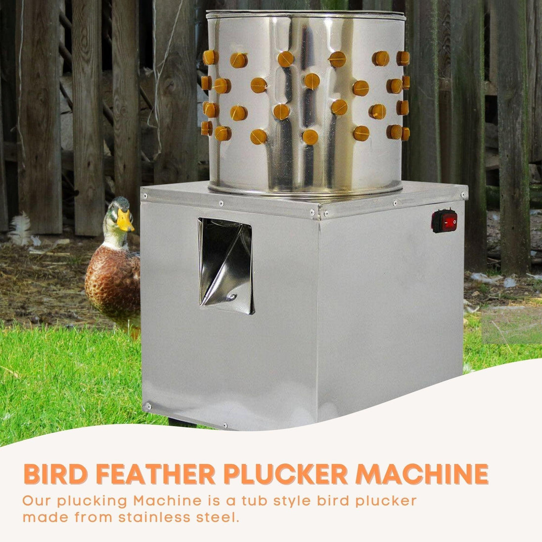 Buy 30cm Bird Feather Plucker Machine - Electric Automatic Quail Pigeon Defeathering discounted | Products On Sale Australia