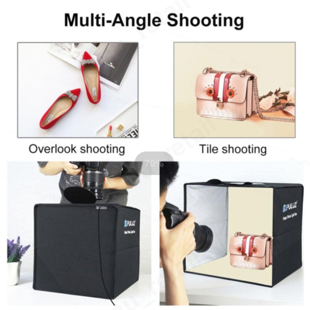 Buy 30CM Portable Photo Studio LED Light Tent Bar Cube Soft Box Room Photography discounted | Products On Sale Australia