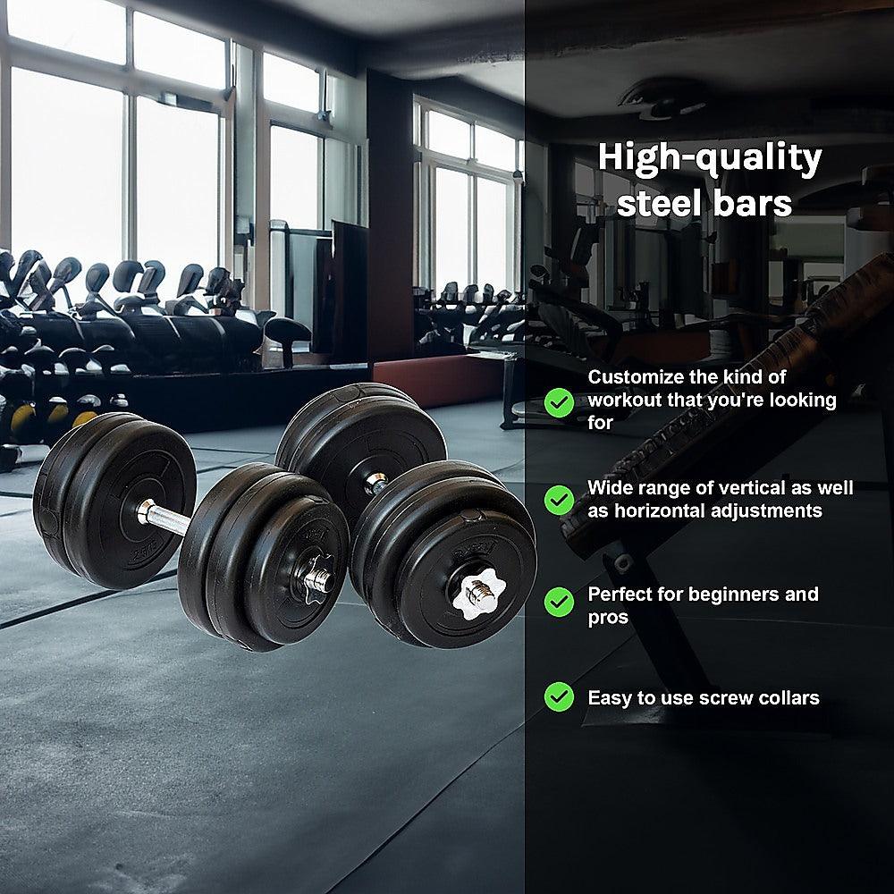 Buy 30KG Dumbbell Adjustable Weight Set discounted | Products On Sale Australia