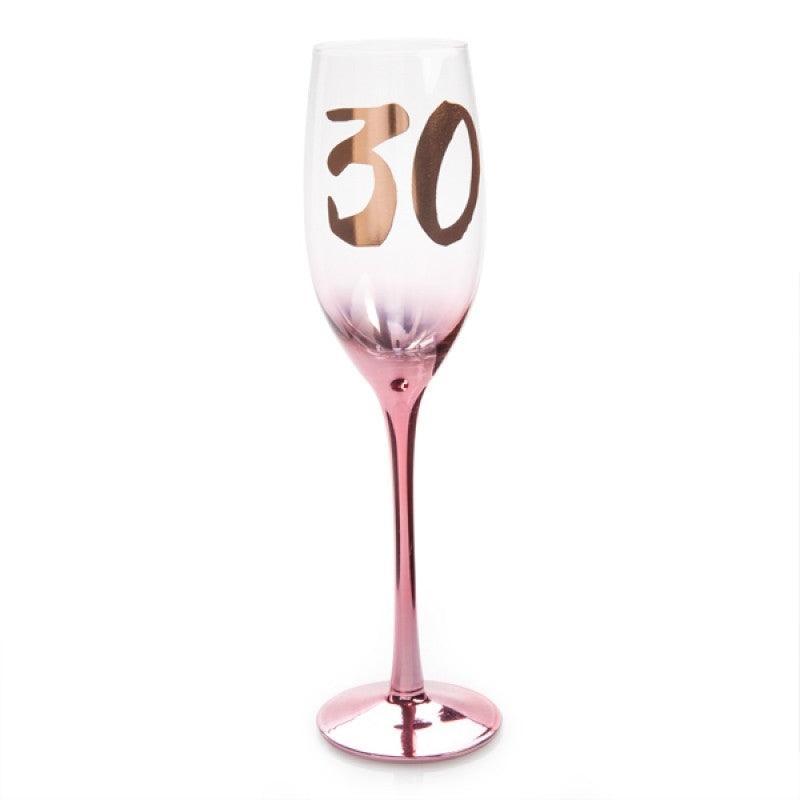 Buy 30th Birthday Blush Campagne Flute discounted | Products On Sale Australia