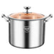 Buy 316 Stainless Steel 2.5mm Thick Soup Pot 28cm Inner Diameter Healthy Cooking discounted | Products On Sale Australia