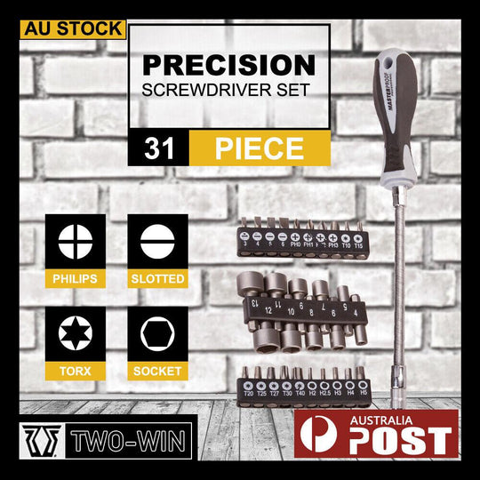 Buy 31Pc Precision Screwdriver Bits Set Nut Driver Setter Hex PC Key Phone Slot Tool discounted | Products On Sale Australia