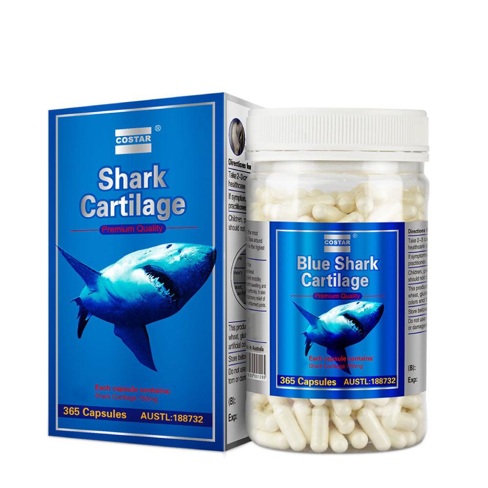 Buy 365x 750mg Blue Shark Cartilage Caps Costar Joint Anti Inflammatory Supplement discounted | Products On Sale Australia