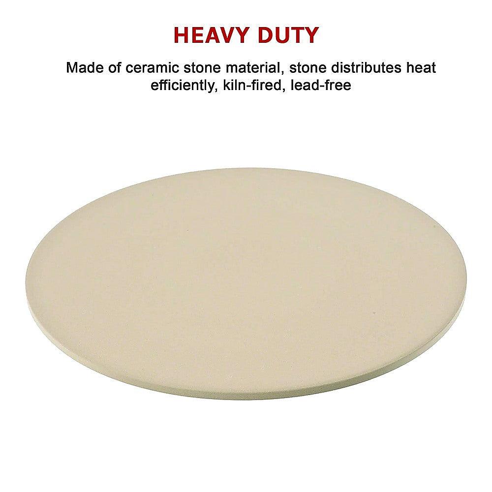 Buy 38cm XL Pizza & Baking Stone for BBQ/Oven/Grill discounted | Products On Sale Australia