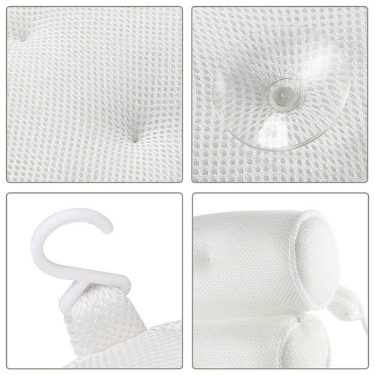 Buy 3D Spa Mesh Bath Pillow Neck Back Support Bathtub Tub Cushions discounted | Products On Sale Australia