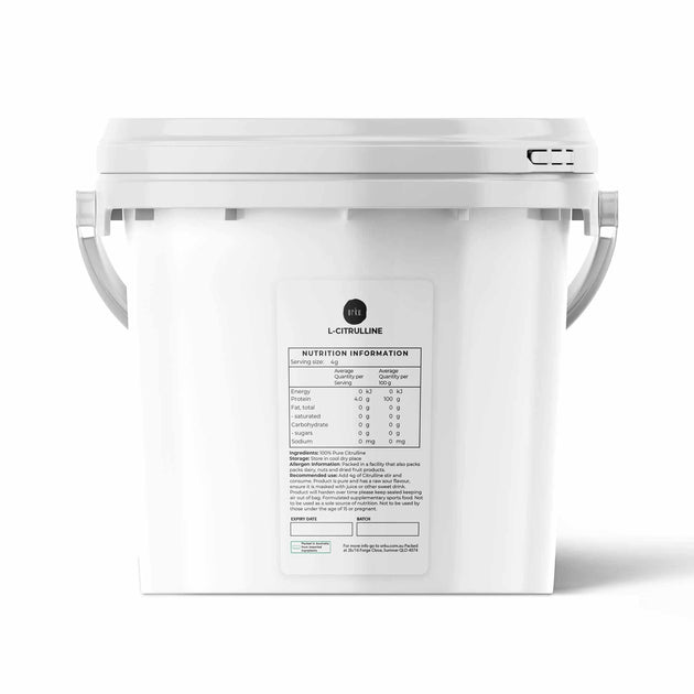 Buy 3Kg L-Citrulline Powder Bucket - Pure Amino Acid Pre-Workout Supplement discounted | Products On Sale Australia