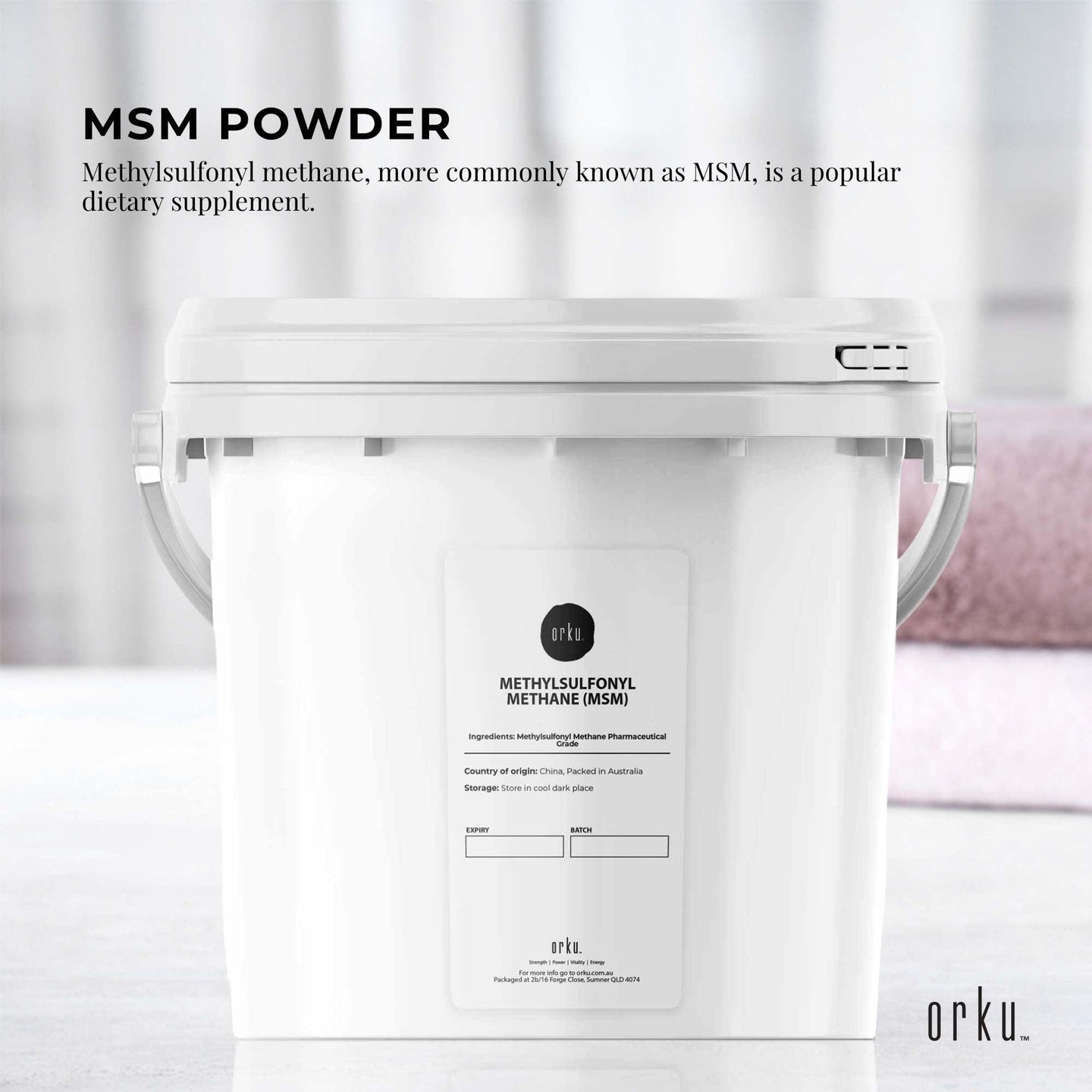 Buy 3Kg MSM Powder or Crystals Tub - 99% Pure Methylsulfonylmethane Dimethyl Sulfone discounted | Products On Sale Australia