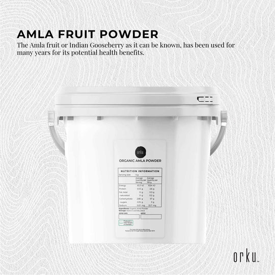 Buy 3Kg Organic Amla Powder Tub Indian Gooseberry Emblica Officinalis Supplement discounted | Products On Sale Australia