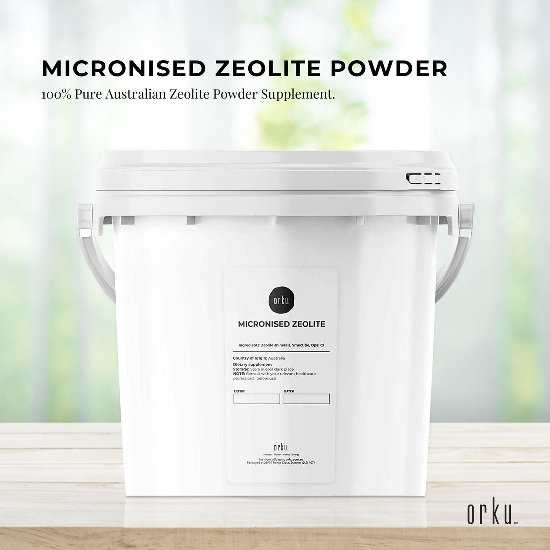 Buy 3kg Pure Micronised Zeolite Powder Mineral Tub - Micronized Volcamin discounted | Products On Sale Australia