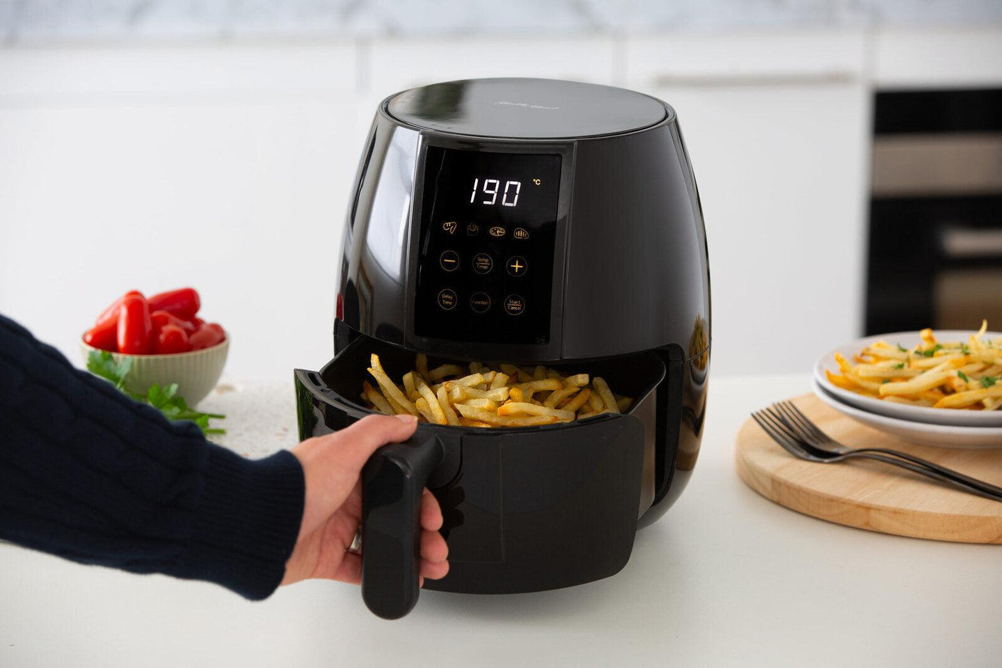 Buy 3L Digital Air Fryer w/ 200 C, Non-Stick & Removable Basket discounted | Products On Sale Australia