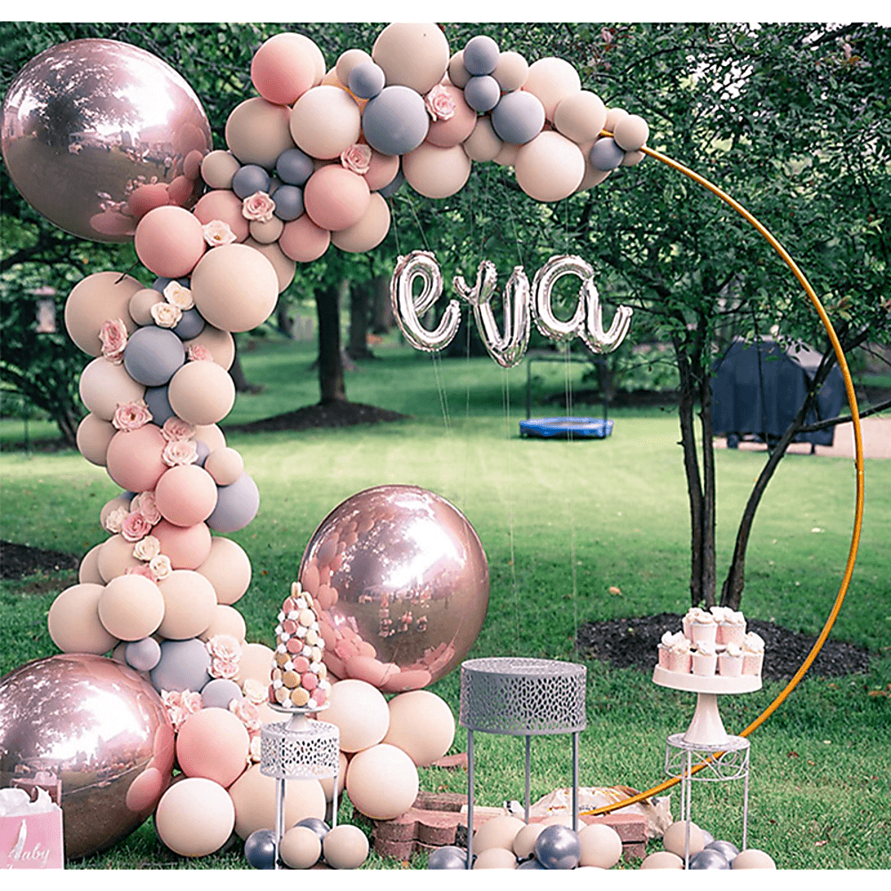 Buy 3M Gold Wedding Hoop Round Circle Arch Backdrop Flower Display Stand Frame Background discounted | Products On Sale Australia