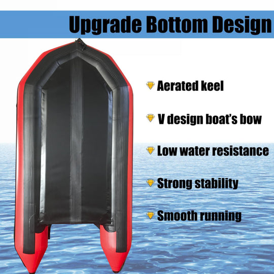 Buy 3m Inflatable Dinghy Boat Tender Pontoon Rescue- Red discounted | Products On Sale Australia