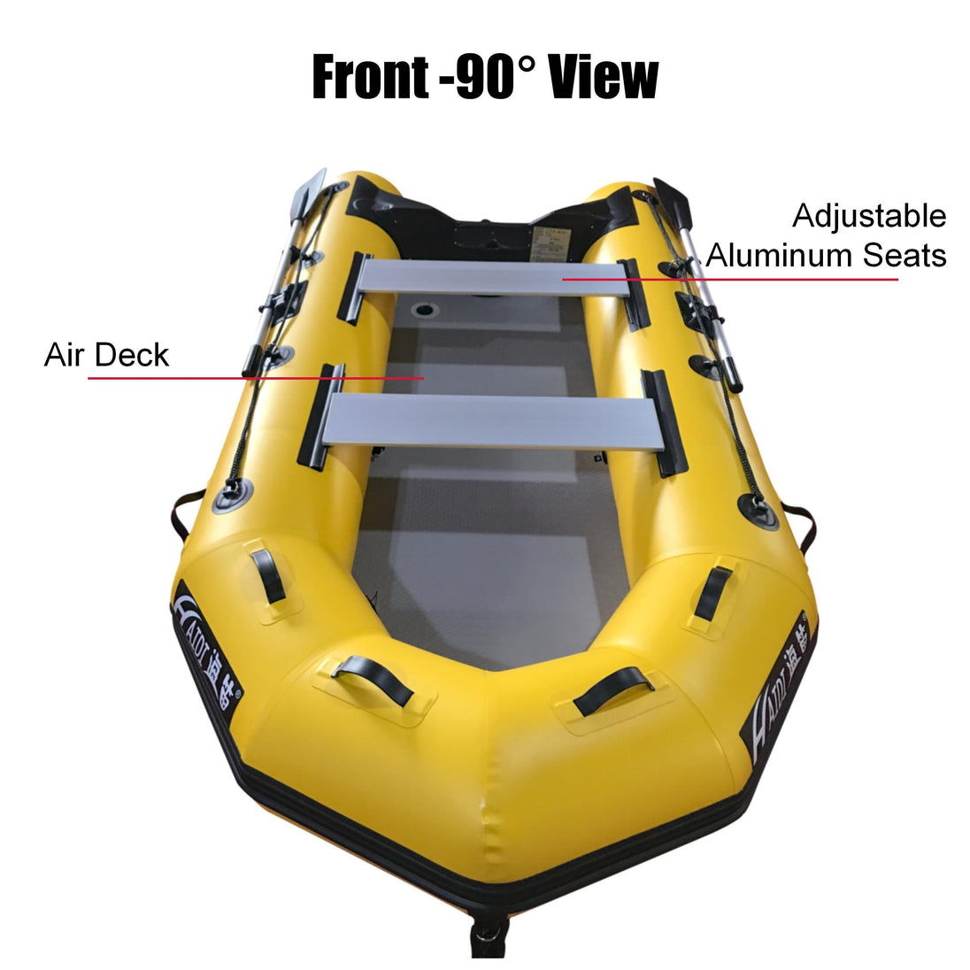 Buy 3m Inflatable Dinghy Boat Tender Pontoon Rescue- Yellow discounted | Products On Sale Australia