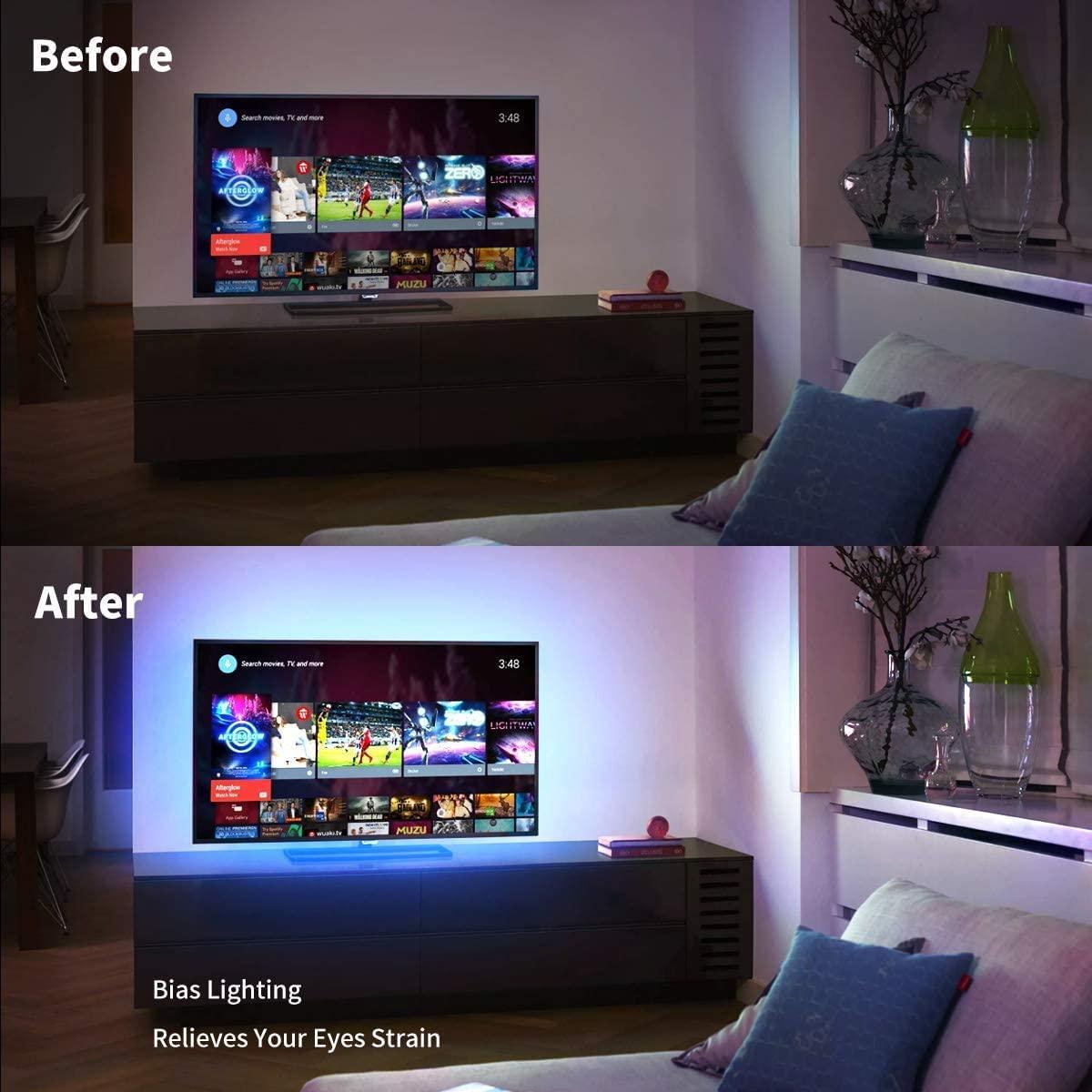 Buy 3M LED Strip Lights Rope Light for TV, Gaming and Computer (Lights Strip App with Remote Control) discounted | Products On Sale Australia