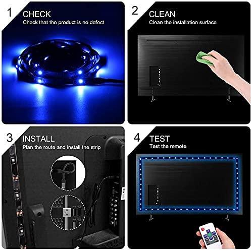 Buy 3M LED Strip Lights Rope Light for TV, Gaming and Computer (Lights Strip App with Remote Control) discounted | Products On Sale Australia