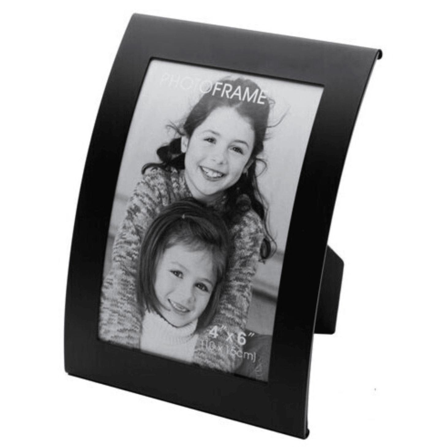 Buy 3x Curve Picture Photo Frame Curved Aluminium Portrait 10cm x 15cm (4"x6") - Black discounted | Products On Sale Australia