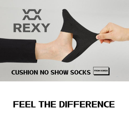 Buy 3X Rexy Cushion No Show Ankle Socks Medium Non-Slip Breathable BLACK discounted | Products On Sale Australia