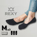 Buy 3X Rexy Cushion No Show Ankle Socks Medium Non-Slip Breathable BLACK discounted | Products On Sale Australia