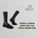 Buy 3X Rexy Cushion No Show Ankle Socks Medium Non-Slip Breathable BLACK discounted | Products On Sale Australia