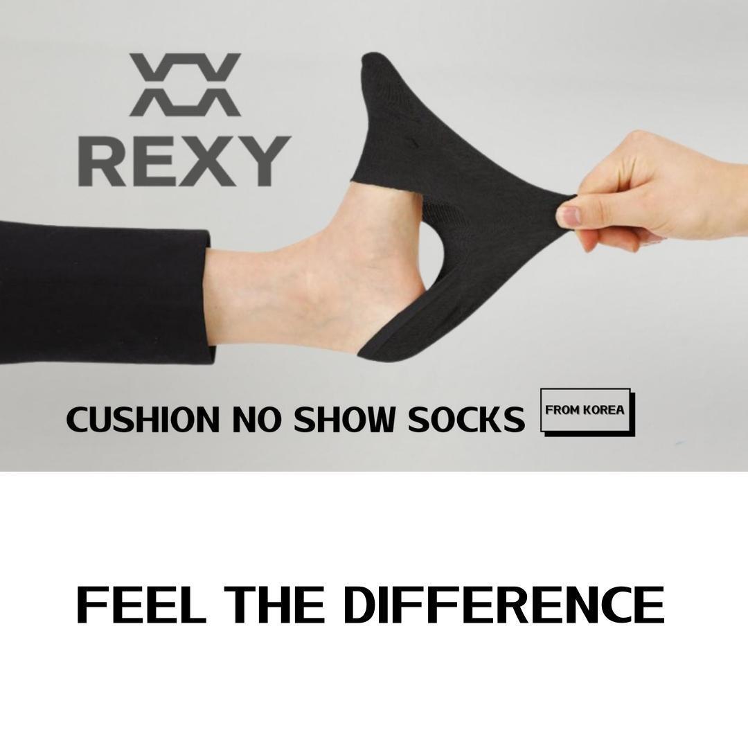 Buy 3X Rexy Cushion No Show Ankle Socks Small Non-Slip Breathable BLACK discounted | Products On Sale Australia