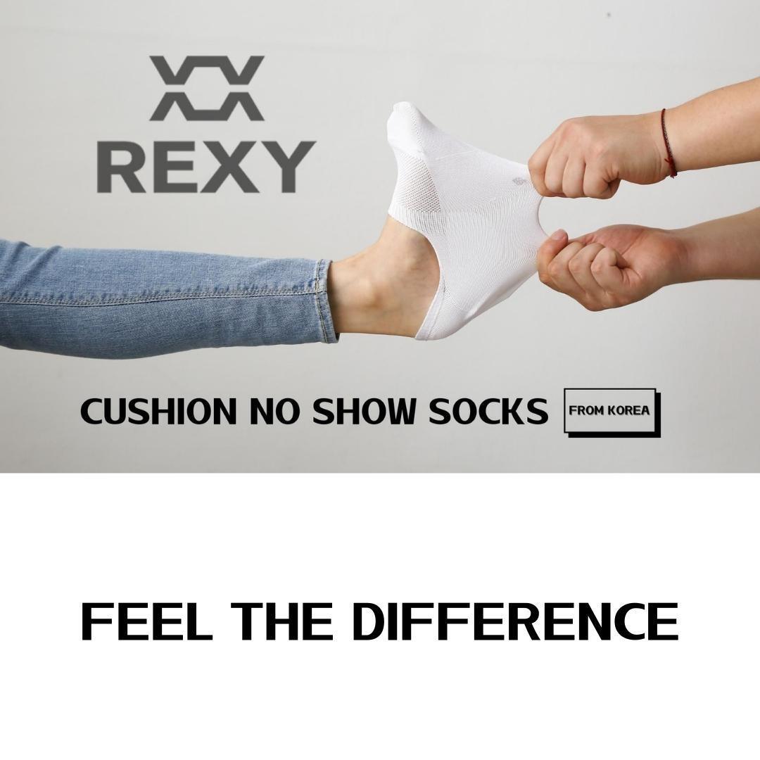 Buy 3X Rexy Cushion No Show Ankle Socks Small Non-Slip Breathable WHITE discounted | Products On Sale Australia