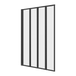 Buy 4 Fold Black Folding Bath Shower Screen Door Panel 1000 x 1400mm discounted | Products On Sale Australia