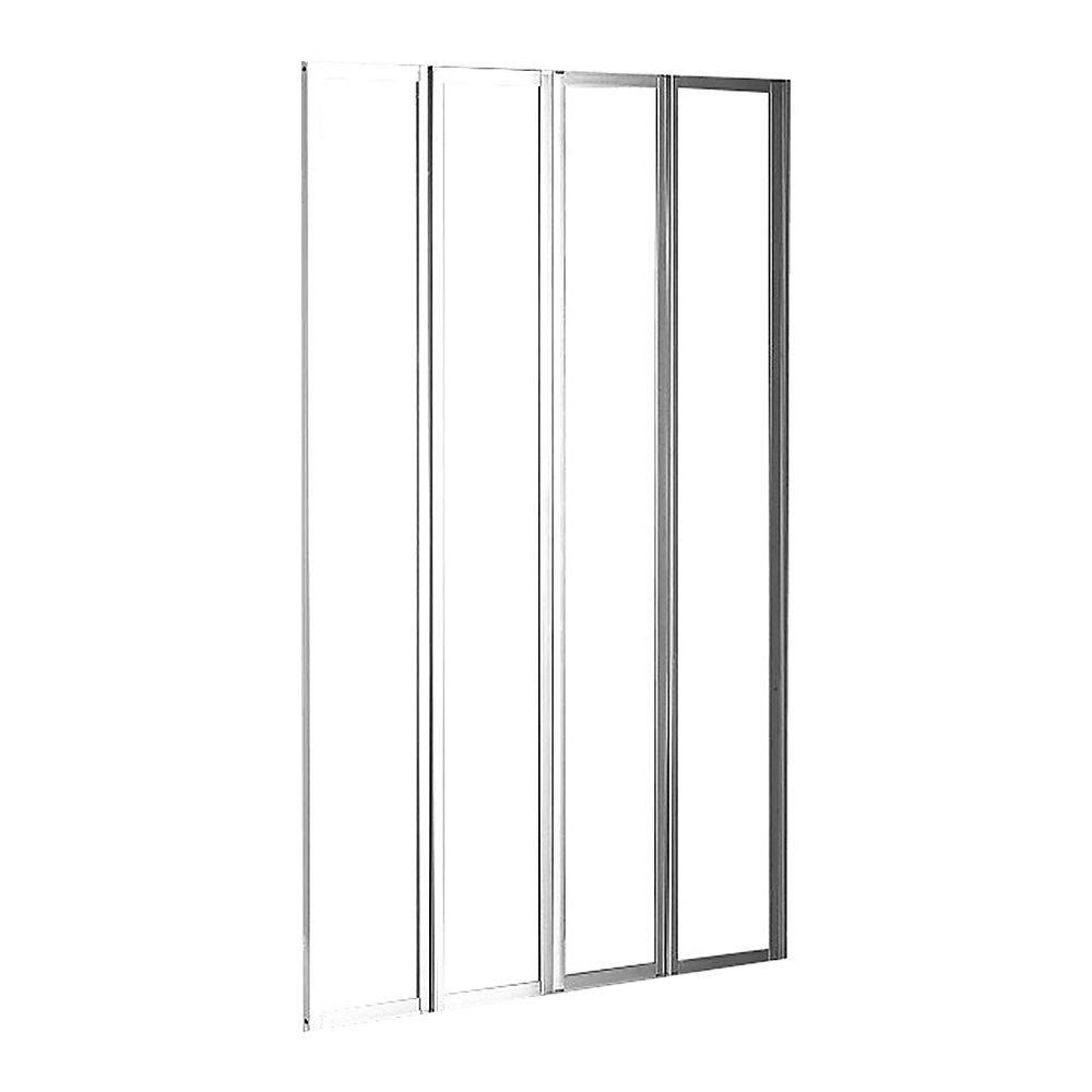 Buy 4 Fold Chrome Folding Bath Shower Screen Door Panel 1000 x 1400mm discounted | Products On Sale Australia