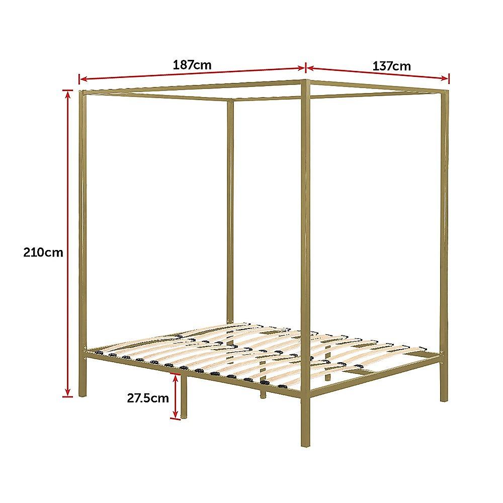 Buy 4 Four Poster Double Bed Frame discounted | Products On Sale Australia