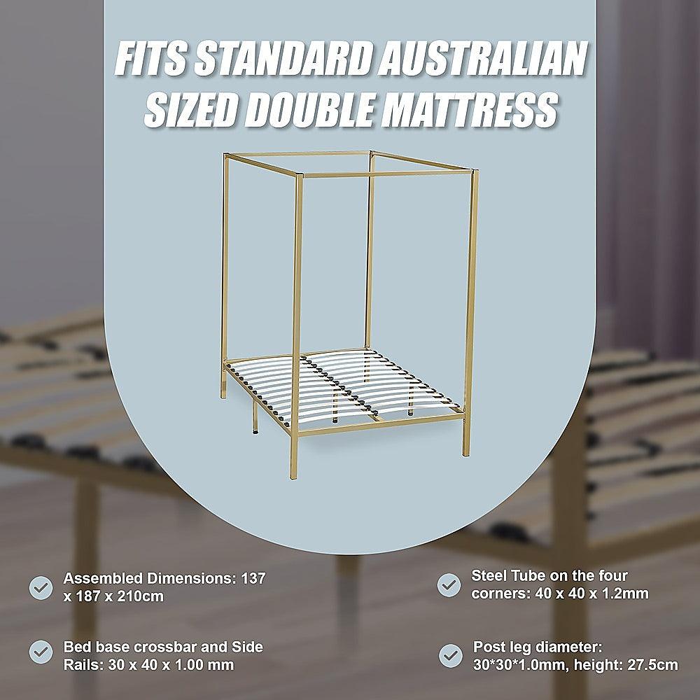 Buy 4 Four Poster Double Bed Frame discounted | Products On Sale Australia