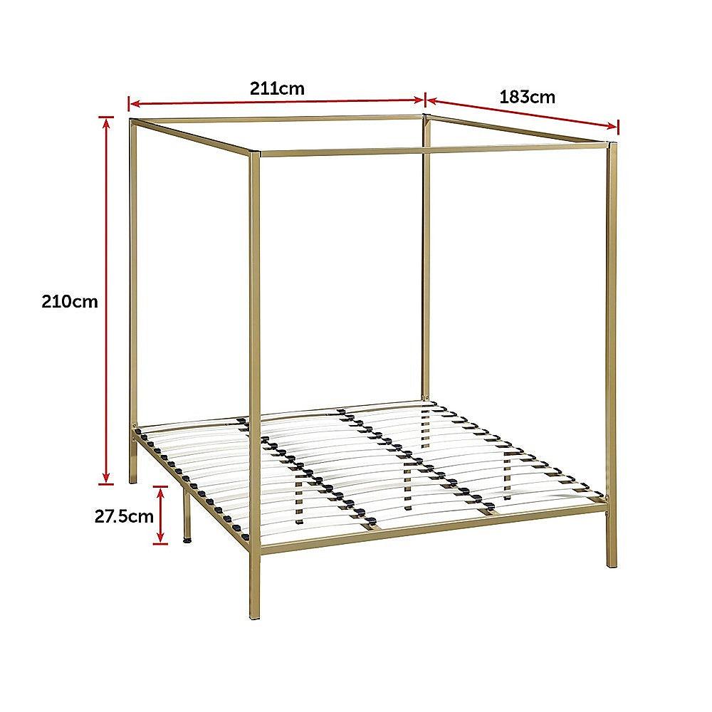 Buy 4 Four Poster King Bed Frame discounted | Products On Sale Australia