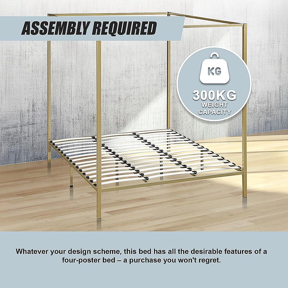 Buy 4 Four Poster King Bed Frame discounted | Products On Sale Australia