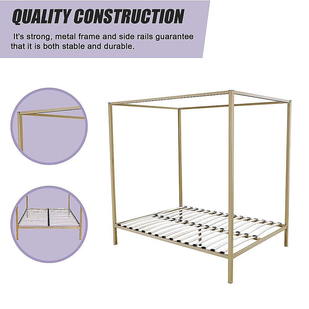 Buy 4 Four Poster Queen Bed Frame discounted | Products On Sale Australia