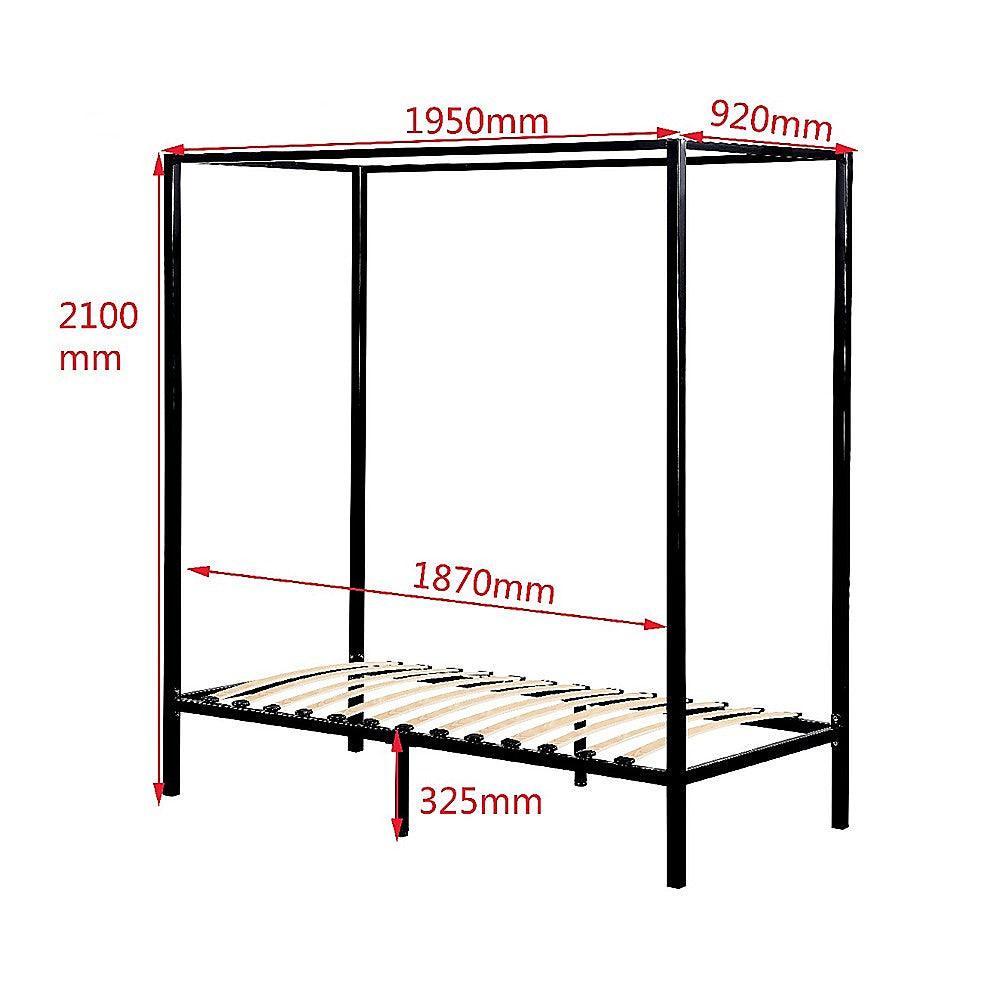 Buy 4 Four Poster Single Bed Frame discounted | Products On Sale Australia