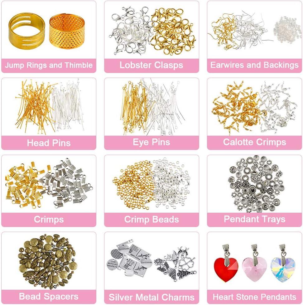 Buy 4-layer 2880Pcs Beads Charms Findings Beading Wire Kit For DIY Bracelets Necklace Earrings Deluxe Jewelry Making Supplies Kit discounted | Products On Sale Australia