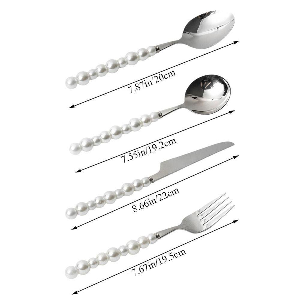 Buy 4 Piece Stainless Steel Pearl Handle Flatware Cutlery Set Come with Giftbox discounted | Products On Sale Australia