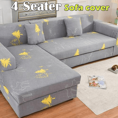 Buy 4 Sofa Covers Seater High Stretch Lounge Slipcover Protector Couch Cover discounted | Products On Sale Australia