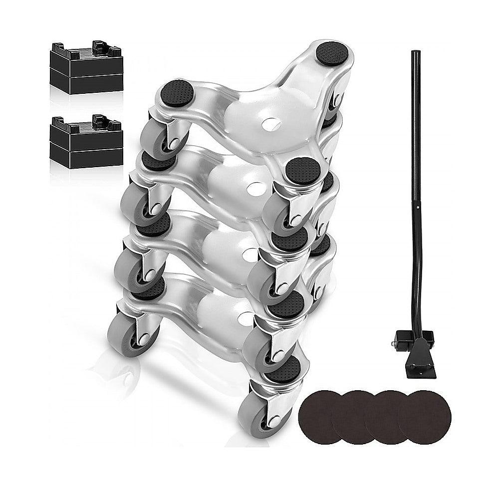 Buy 4 X All-purpose Dolly Metal Heavy Duty Furniture Mover Slider Set discounted | Products On Sale Australia