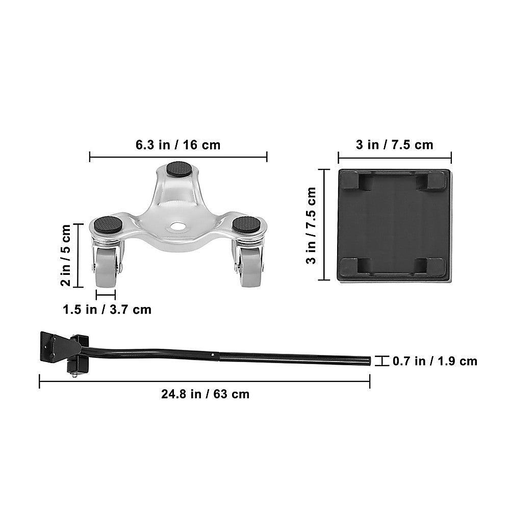 Buy 4 X All-purpose Dolly Metal Heavy Duty Furniture Mover Slider Set discounted | Products On Sale Australia