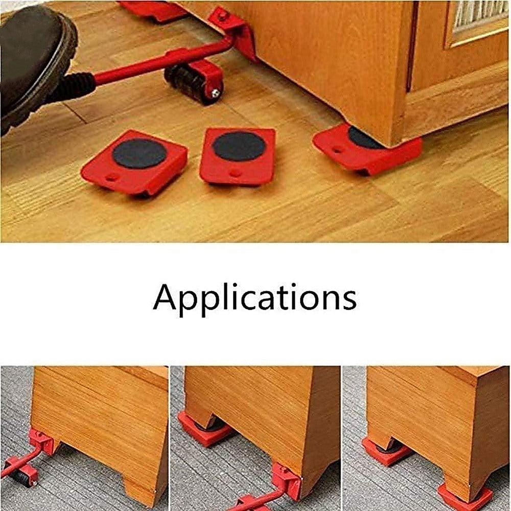 Buy 4 X All-purpose Dolly Plastic Heavy Duty Furniture Mover Slider Set discounted | Products On Sale Australia