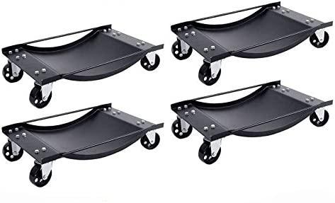 Buy 4 x Heavy Duty Wheel Dolly 450 kg 1000 lb Car Vehicle Positioning Jack Platform discounted | Products On Sale Australia